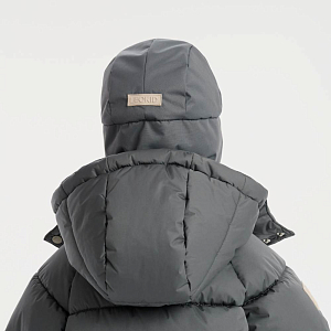 Шапка-ушанка Leokid "Piny deep gray"